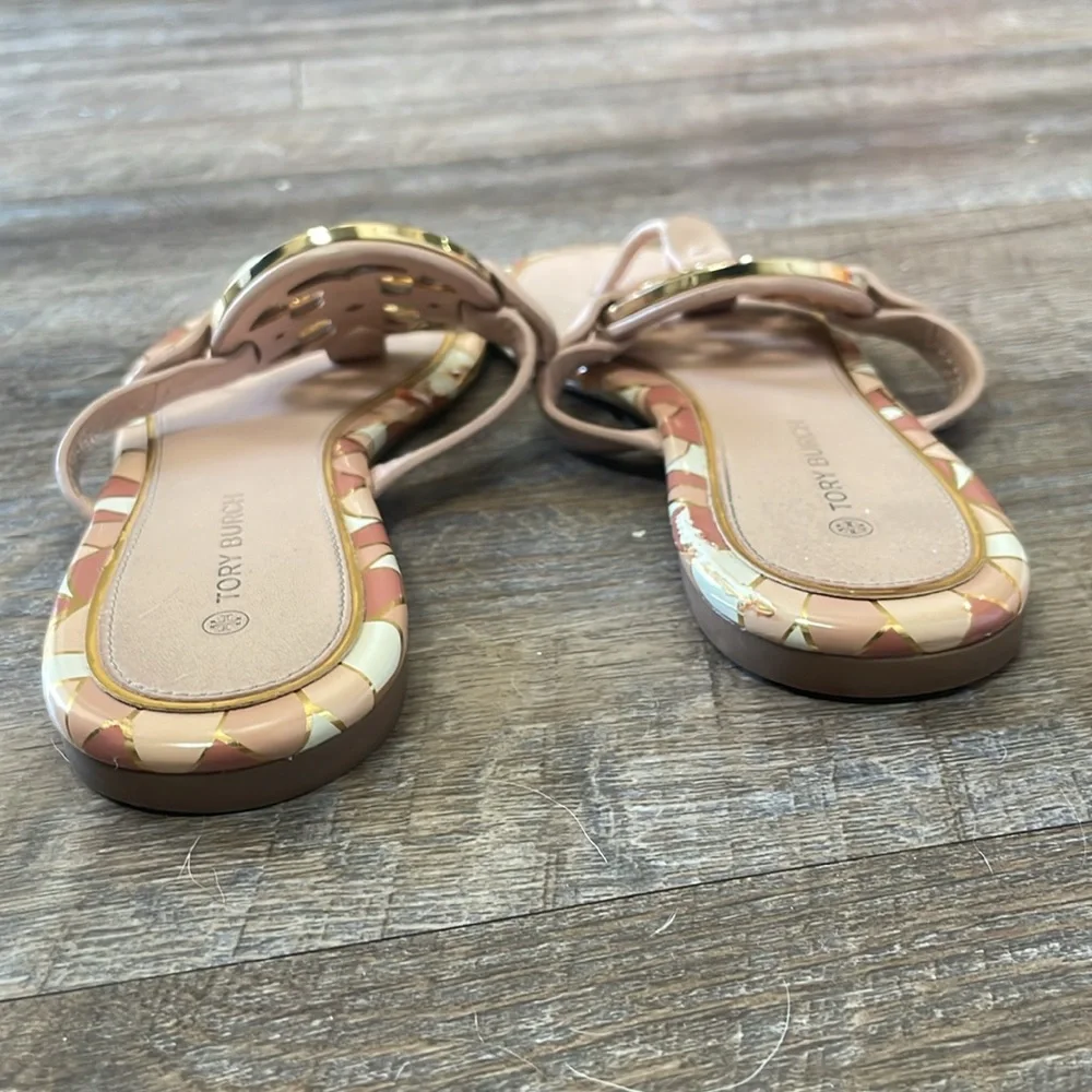 Tory Burch leather logo Miller flip flop Sandals